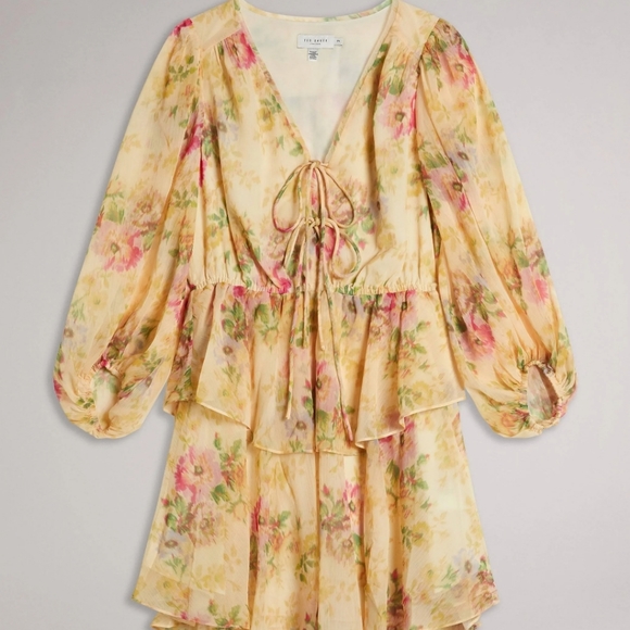 🍒NWT🍒 TED BAKER FLORAL DRESS - Picture 2 of 10